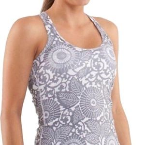 Lululemon Tank Top- beach gray floral print